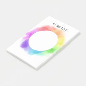 水かわいらし色デザインカスタムpost it note ポストイット (アングル)