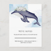 水かわいらし色ドルフィンズホーム移動はがき ポストカード (正面)
