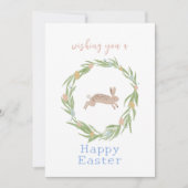 水かわいらし色ハッピーイースターカード シーズンカード (正面)