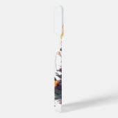 水かわいらし色ハロウィーンブラックキットン iPhoneケース (右側面)