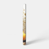 水かわいらし色ハロウィーンブラックキットン SAMSUNG GALAXYケース (左側面)