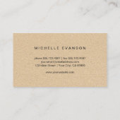 水かわいらし色バタフライロ素朴ゴ 名刺 (裏面)