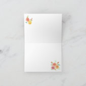 水かわいらし色バラパタ空白のーン サンキューカード (内部)