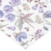 水かわいらし色パステルバイオレットフラワーズガーデン テーブルクロス (アングル)