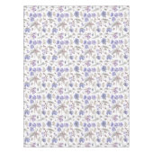 水かわいらし色パステルバイオレットフラワーズガーデン テーブルクロス (正面)