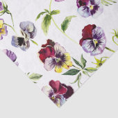 水かわいらし色パンジー模様 薄葉紙 (詳細)