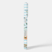 水かわいらし色フローラとストライプカスタム写真 Case-Mate iPhoneケース (裏面 / 右)