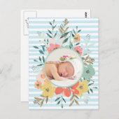 水かわいらし色フローラカスタム写真 ポストカード (正面/裏面)