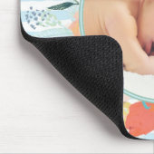 水かわいらし色フローラカスタム写真 マウスパッド (コーナー)