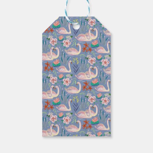 水かわいらし色フローラスワンプリンセス名 ギフトタグ (裏面)