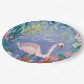 水かわいらし色フローラスワンプリンセス名 ペーパープレート (アングル)