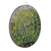 水かわいらし色フローラブッシュグラフィック絵を描アート ダーツボード (正面左)