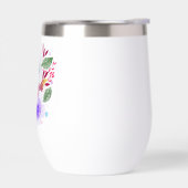 水かわいらし色フローラブーケモノグラム (左面)