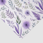 水かわいらし色フローララベンダーパープルボタニカル 薄葉紙 (詳細)