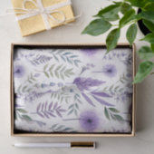 水かわいらし色フローララベンダーパープルボタニカル 薄葉紙 (ギフト)