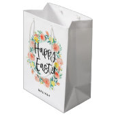 水かわいらし色フローラリース復活器 |名前 ミディアムペーパーバッグ (裏面アングル)