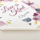 水かわいらし色フローラ聖なる書物、 経典 シェルパブランケット (3/4)