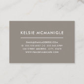 水かわいらし色フローラ赤面とトープ 名刺 (裏面)