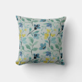 水かわいらし色フローラ クッション (正面)