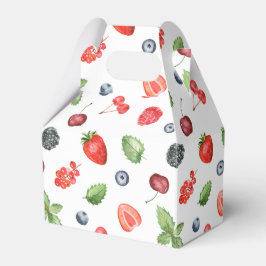 水かわいらし色ベリーパターン フェイバーボックス
