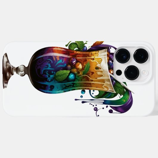 水かわいらし色マルディグラス飲料 Case-Mate iPhoneケース (裏面 (横))