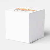 水かわいらし色ミニマル結婚リスト フェイバーボックス (裏面サイド)