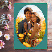 水かわいらし色ワイルドフラワーガーデンフォトズ結婚ーズ セーブザデート