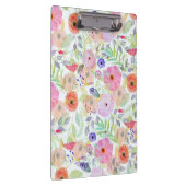 水かわいらし色手の絵を描抽象芸術フローラ クリップボード (右)