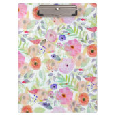 水かわいらし色手の絵を描抽象芸術フローラ クリップボード (正面)