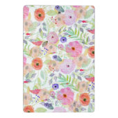 水かわいらし色手の絵を描抽象芸術フローラ ミニクリップボード (裏面)