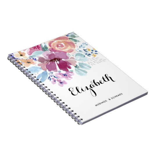 水かわいらし色春フローラポカスタムイ ノートブック (右側)