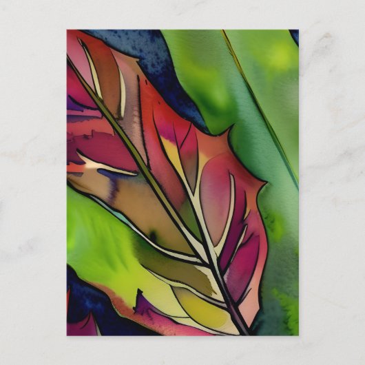 水かわいらし色植物学 ポストカード (正面)