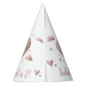 水かわいらし色熱気球パーティー帽子 パーティーハット (裏面)