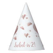 水かわいらし色熱気球パーティー帽子 パーティーハット (正面)