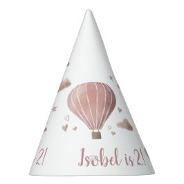 水かわいらし色熱気球パーティー帽子 パーティーハット