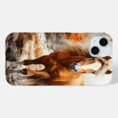 水かわいらし色秋をテーマにした馬 Case-Mate iPhoneケース (裏面 (横))