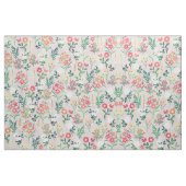 水かわいらし色花植物学 ファブリック (ファットクウォーター)