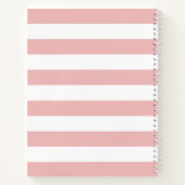 水かわいらし色花模様 |聖なる書物、 経典仕訳帳 ノートブック (裏面)