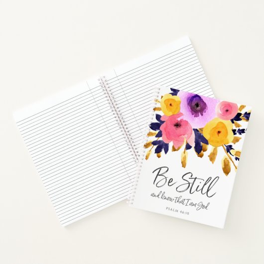 水かわいらし色花模様 |聖なる書物、 経典仕訳帳 ノートブック (内部)