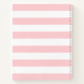 水かわいらし色花模様 |聖なる書物、 経典仕訳帳 ノートブック (裏面)