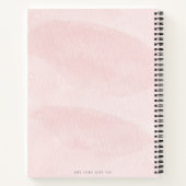 水かわいらし色赤面ピンクカップル空白のレシピ ノートブック (裏面)