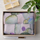 水かわいらし色開花サボテン 薄葉紙 (ギフト)