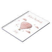 水かわいらし色風船ノート ノートブック (左側)