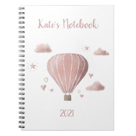 水かわいらし色風船ノート ノートブック