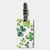水かわいらし色ST PATRICKS DAYシャムロック ラゲッジタグ (正面縦)