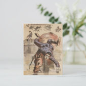 水がキャンプの生活を呼び出す ポストカード (スタンド正面)