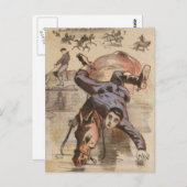 水がキャンプの生活を呼び出す ポストカード (正面/裏面)