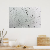 水がグラスに滴る ポスター (キッチン)