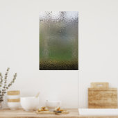 水がグラスに滴る ポスター (キッチン)