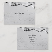 水がグラスに滴る 名刺 (正面/裏面)